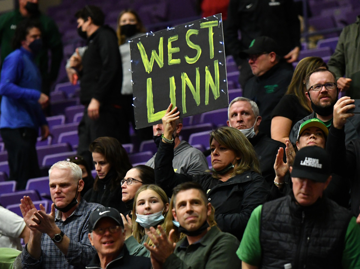West Linn South Medford boys basketball Taylor Balkom 51